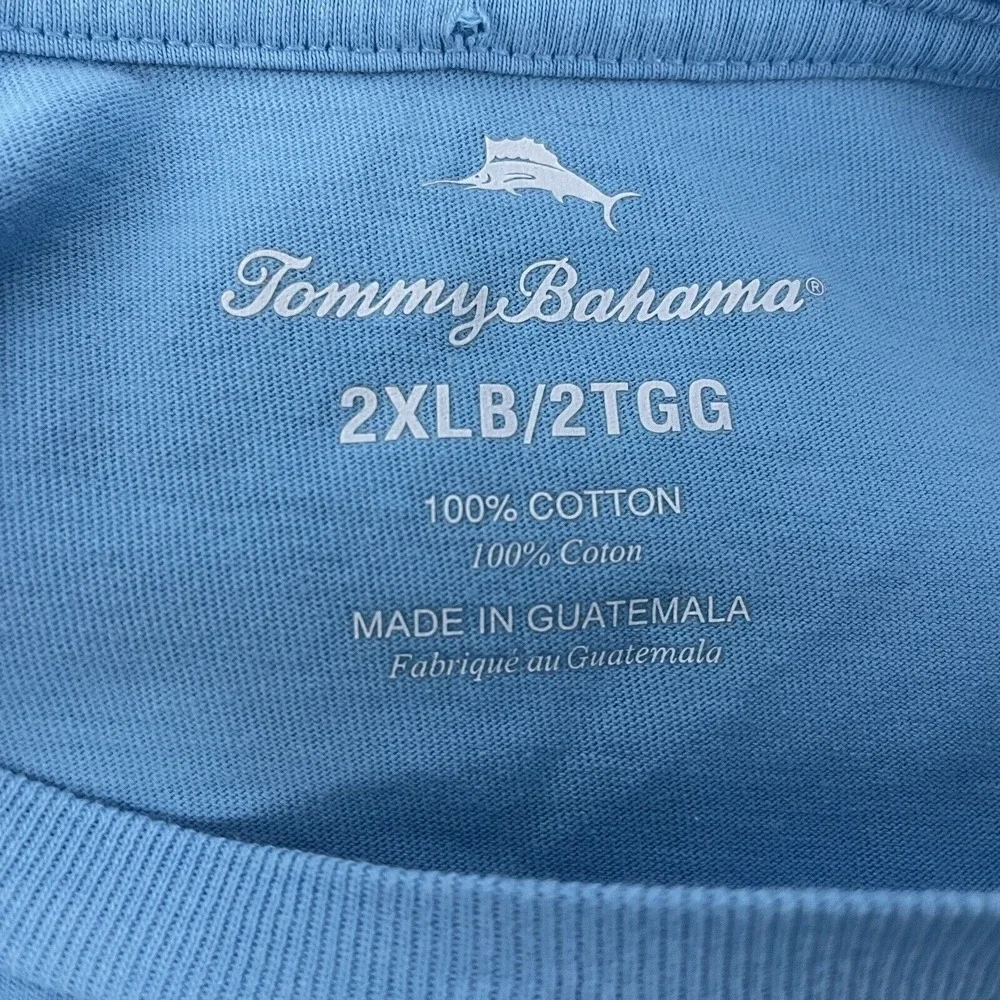 Tommy Bahama‎ Men's Big & Tall T-Shirt 2XLB Can You Beer Me Now Parrot Beach Bar